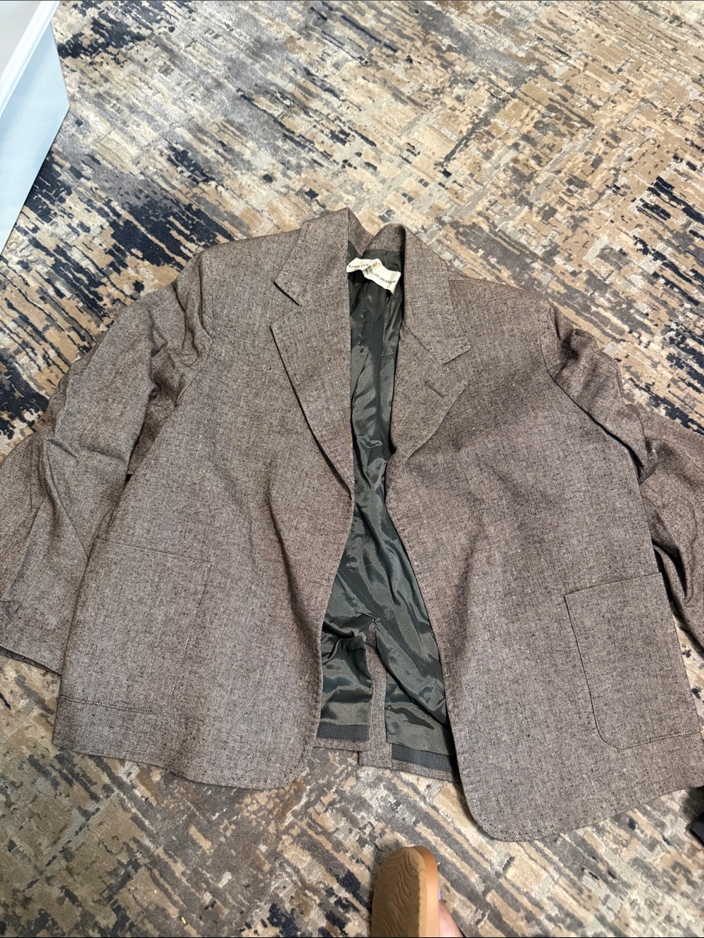 Golden Goose Brown Tweed Blazer Jacket